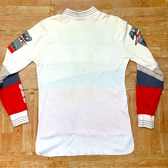 VTG 90s AXO Sport Team Racing Motocross Jersey Medium Terry Cloth VMX Racewear - Picture 4 of 11